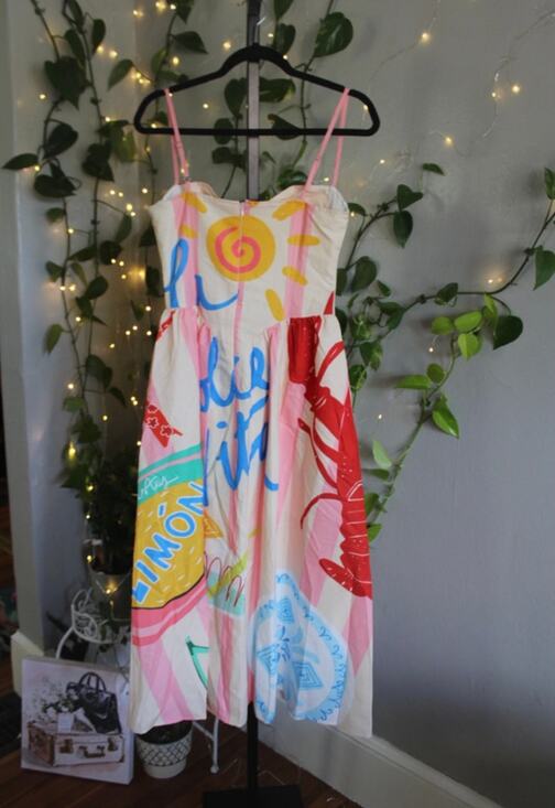 Others Dresses & Skirts - La Dolce Vita Mediterranean Print Midi Dress Medium Moving Sale
